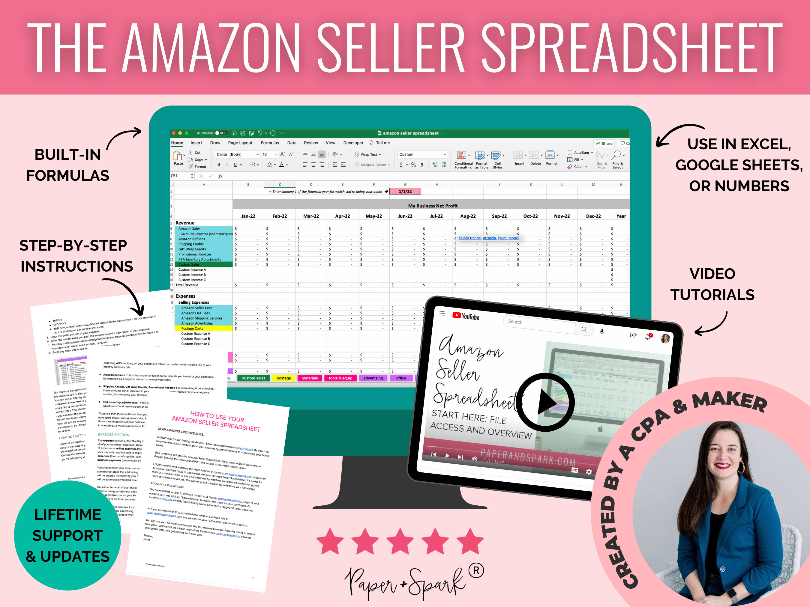Tax Accounting Spreadsheet Template